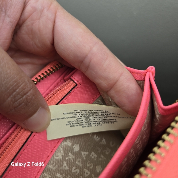 Kate Spade New York Pink Leather Pineapple Wallet Zip‎ Around Long Continental - Picture 9 of 10